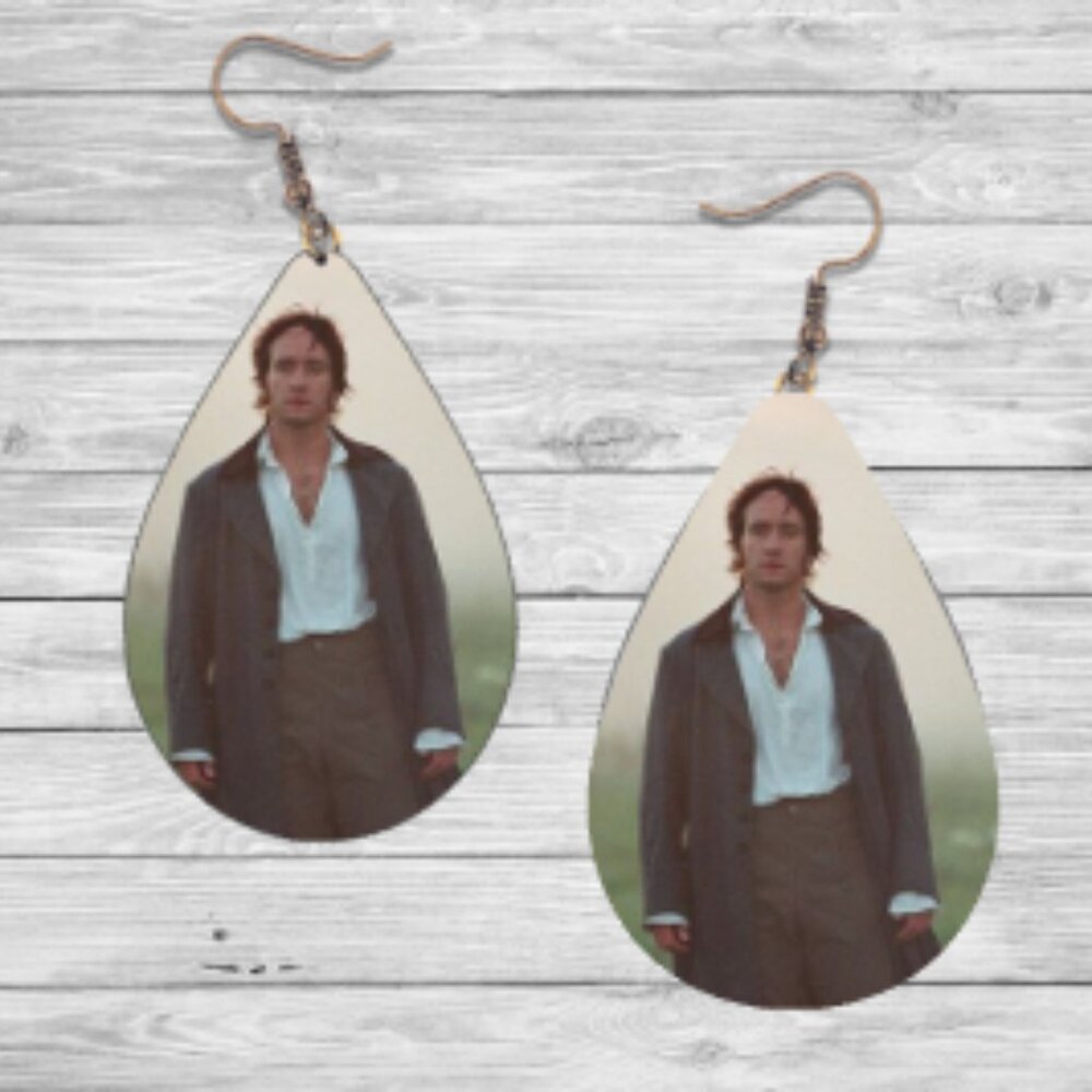 Pride and Prejudice Earrings: Mr. Darcy